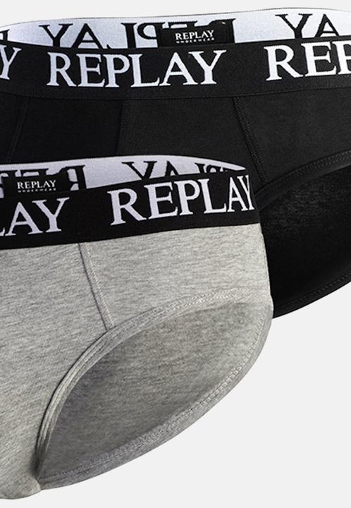 Image du produit Replay Slip SLIP Basic Cuff Logo im praktischen 2er Pack (XL, lot de 2)