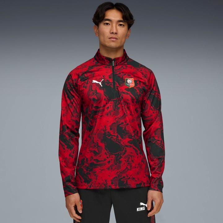 Actual product image Puma Warm Up 1/4 Zip Training Top Stade Rennais 2025/26 (L)