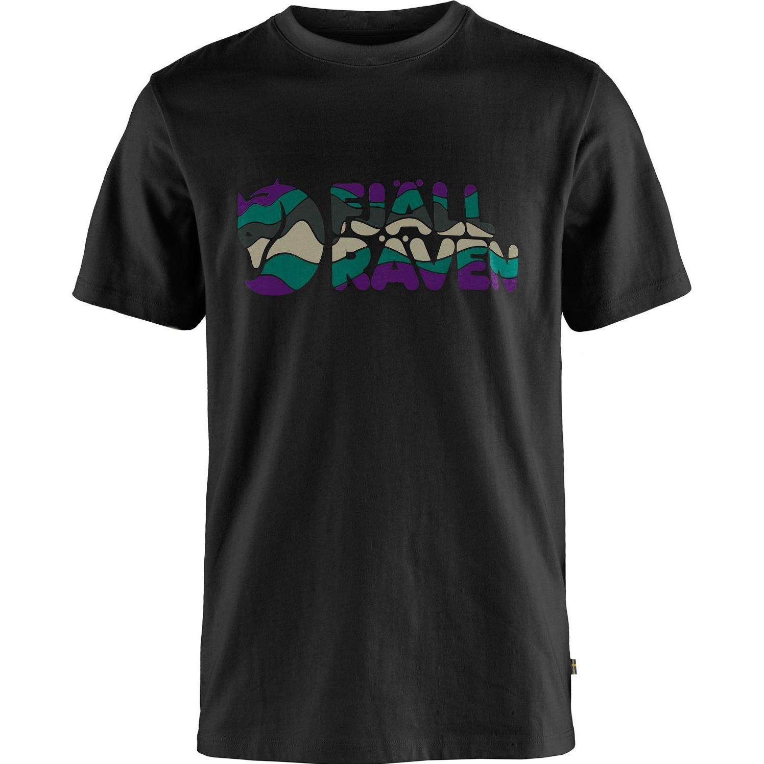 Fjällräven, Herren, Shirt, Multicolor Logo T-shirt, Schwarz, (XXL)