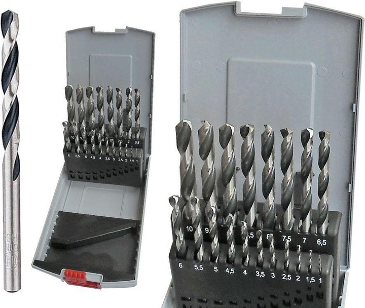 Image du produit Bosch Professional Zubehör HSS twist drill PointTeQ Set (1 mm, 1,5 mm, 2 mm, 2,5 mm, 3 mm, 3,5 mm, 4 mm, 4,5 mm, 5 mm, 5,5 mm, 6 mm, 6,5 mm, 7 mm, 7,5 mm, 8 mm, 8,5 mm, 9 mm, 9,5 mm, 10 mm)