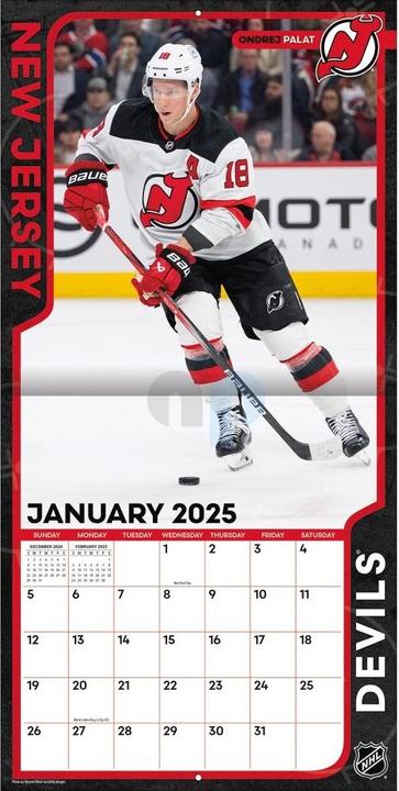 Image du produit NHL - New Jersey Devils - Calendrier mural d'équipe 30,5 x 30,5 cm 2025 (30,5 x 30,5 cm)