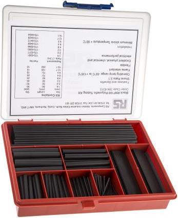 Produktbild TE Connectivity Schrumpfschlauch-Kit RNF100 schwarz (20 cm)