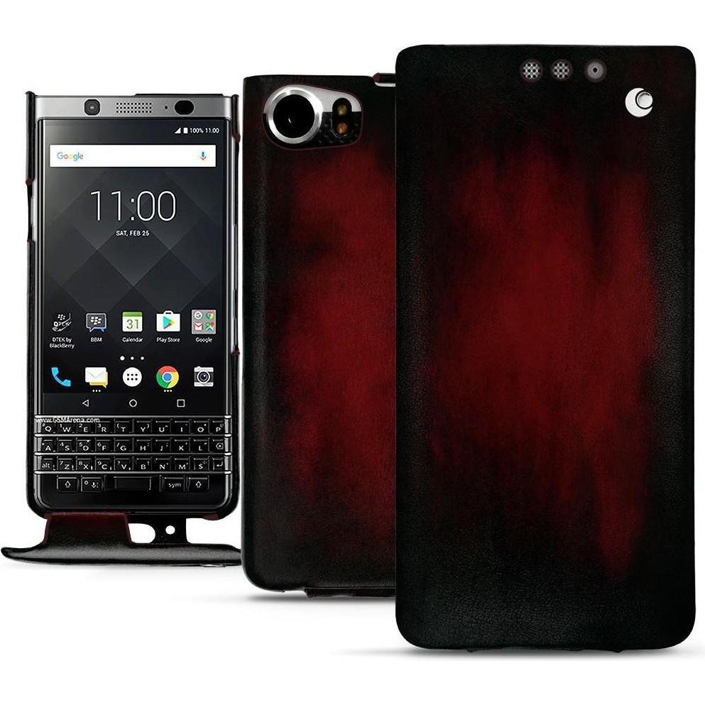 Thumbnail - Noreve Lederschutzhülle vertikal (Blackberry KEYone), Smartphone Hülle, Rot