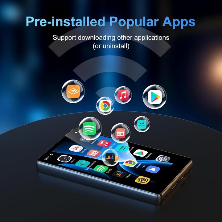 Actual product image Swofy MP3 Player mit Bluetooth & WLAN, Touchscreen, Android