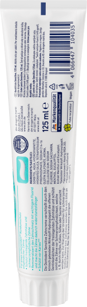 Actual product image dm Dontodent Sensitive toothpaste