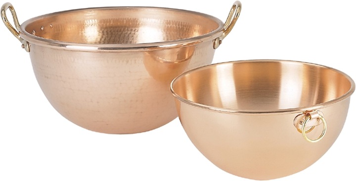 Actual product image de Buyer Copper whipping bowl Ø 26cm with ring handle (20 cm, 4.50 l, 1 x)