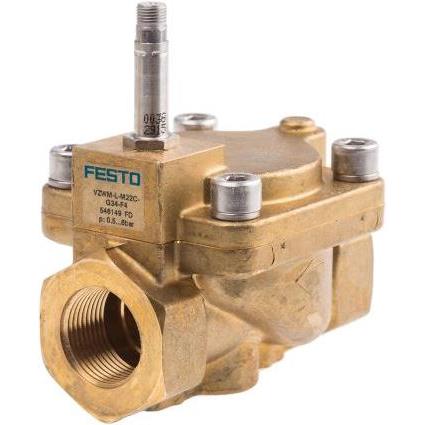 Festo 2/2 Way Solenoid Valve, NC, Female G3/4, Accessori di elettronica + Alloggiamento