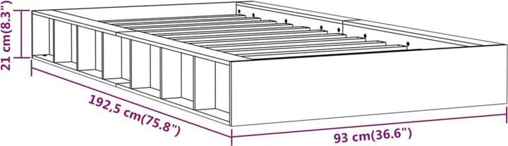 Image du produit vidaXL Bettrahmen (75 x 190 cm)