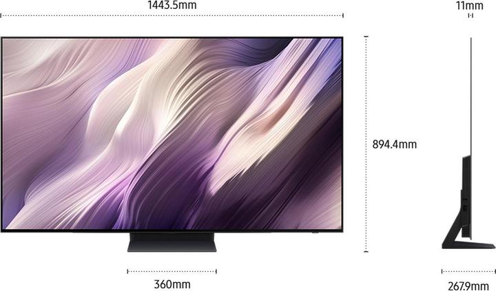 Actual product image Samsung QE65S95HFTXZU (65", S95H, OLED, 4K, 2026, CH)