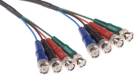 Actual product image RS PRO RF video cable w/BNC plugs,4x75ohm 1.80m (Antenna cable)
