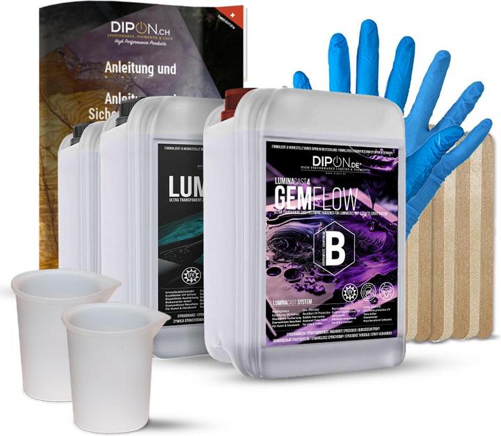 Actual product image Dipon Epoxy resin LuminaCast 4 Gem Flow, 9 kg