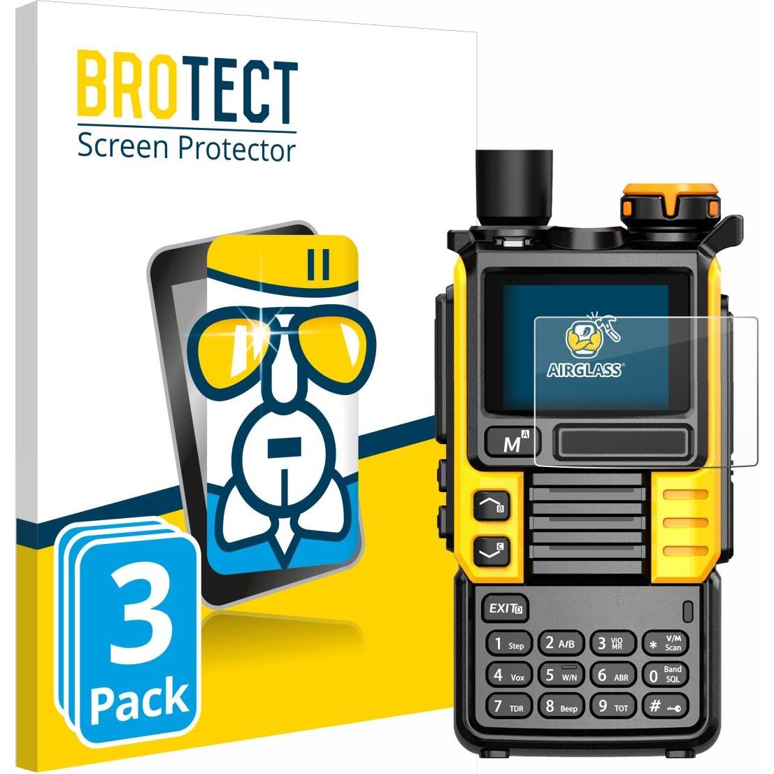 BROTECT Schutzglas Schutzfolie Displayschutz Display Schutz Glas Folie klar, Smartwatch Schutzfolie, Transparent
