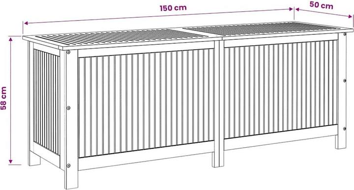 Actual product image vidaXL Garten Aufbewahrungsbox