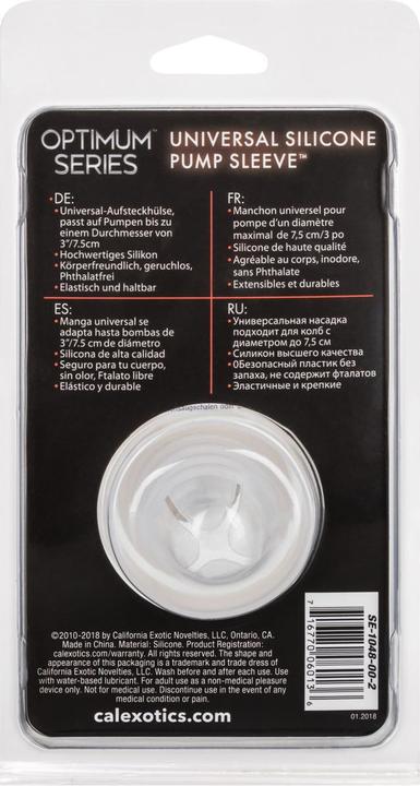 Actual product image CalExotics Optimum Series™ Universal Silicone Pump Sleeve™ - Cl
