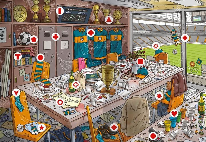 Actual product image Ravensburger Exit Room Rätsel: Gefangen im Fussballstadion (German, Ute Lionberg, Hendrik Kranenberg, 2022)