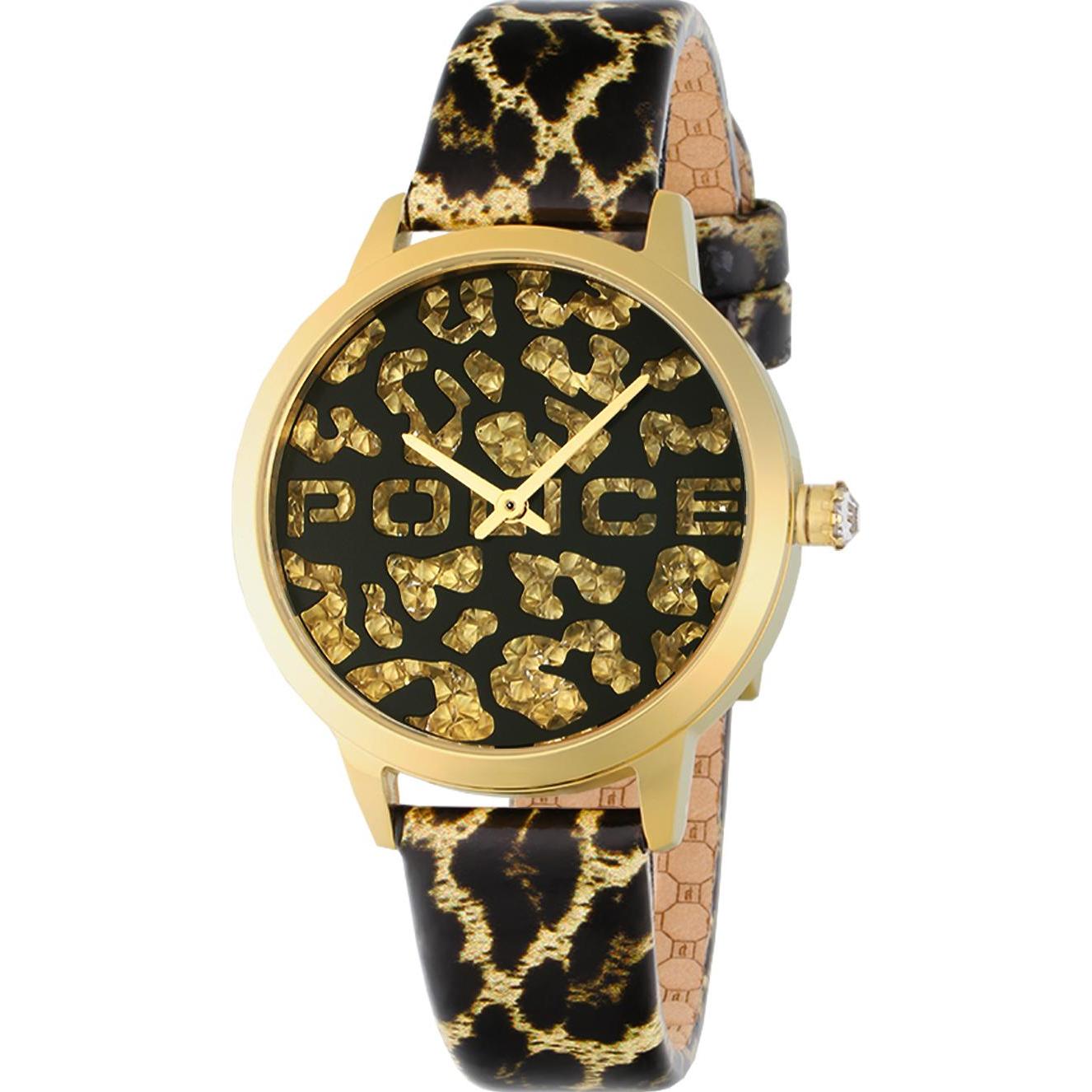 Police, Orologio da polso, Bagan, Marrone, Oro, (Orologio da polso analogico, 36 mm)