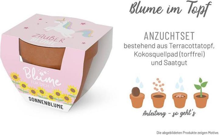 Produktbild La Vida Blume FD D5,5H5 Einhorn Liebl. (5.50 x 5 cm)