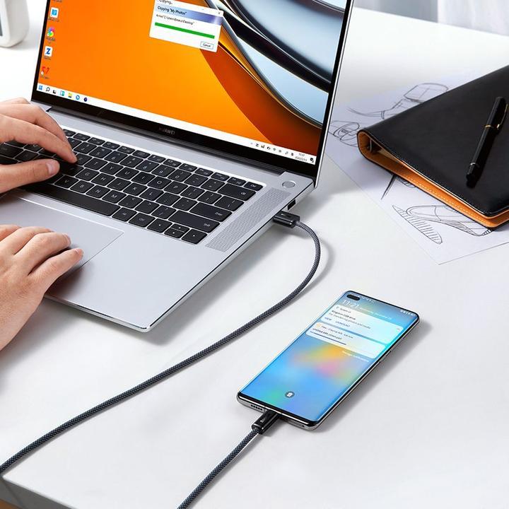 Produktbild Baseus Cable USB to USB-C Dynamic Series, 100W, 2m (white) (2 m, USB 2.0, 100 W)