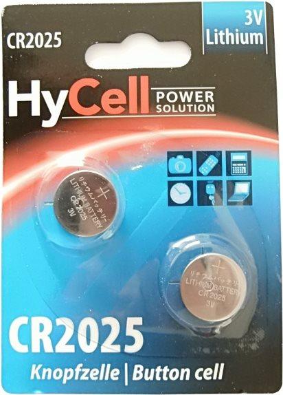 Produktbild HyCell CR 2025 Lithium (2 Stk., CR2025, 140 mAh)
