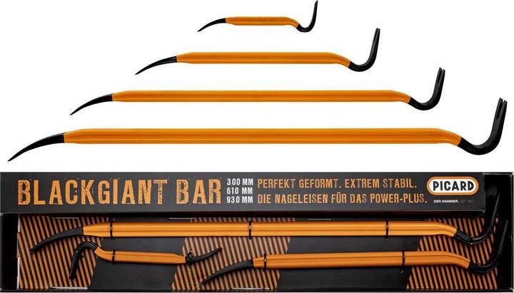 Produktbild Picard Nageleisen BlackGiant Bar Set mit 300, 610, 930, 5,7kg (1 mm)