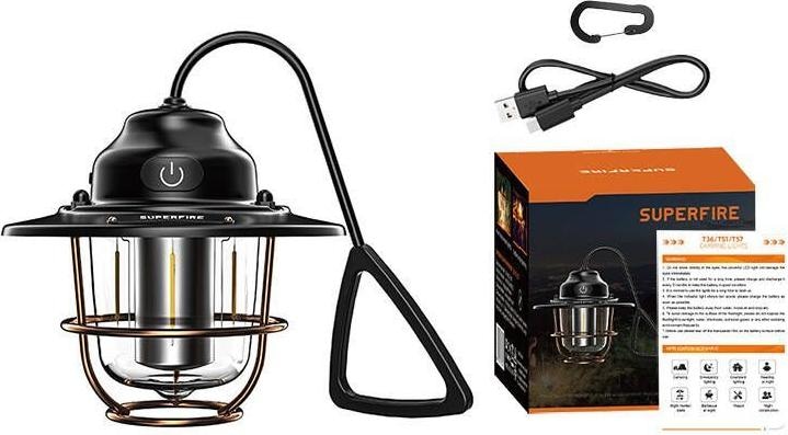 Actual product image Superfire Camping lamp T57