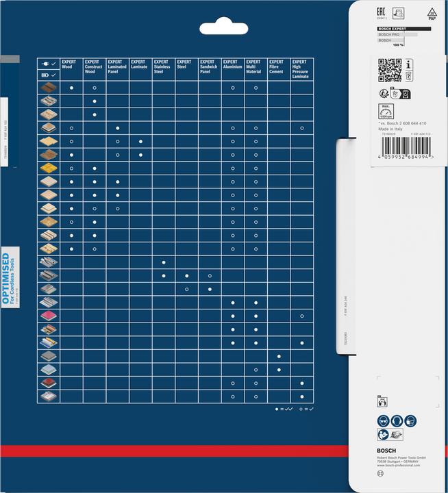 Productafbeelding Bosch Professional Zubehör EXPERT Wood Kreissägeblatt, 250x30 mm, T24