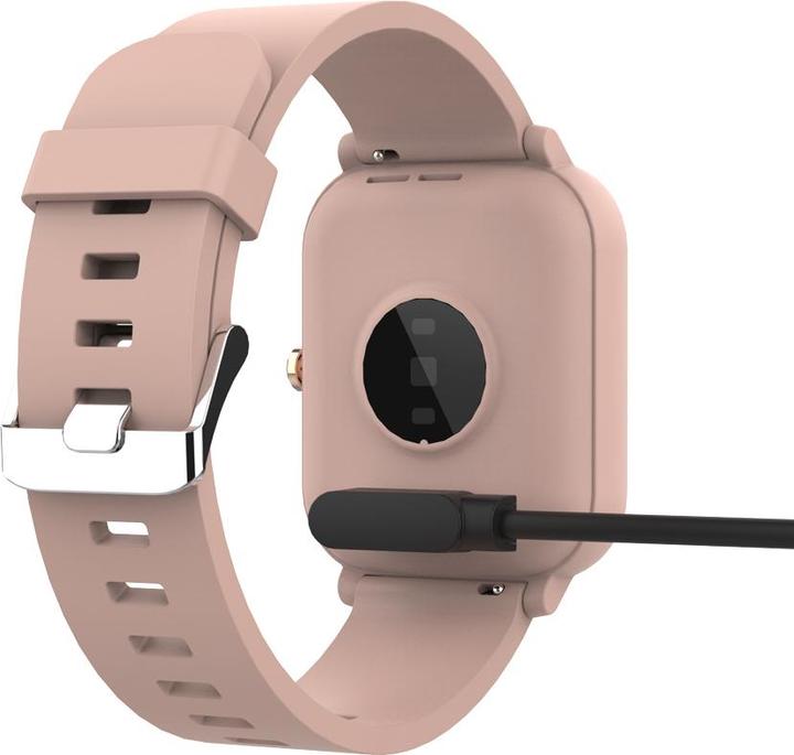 Actual product image Maxlife smartwatch MXSW-110 powder pink