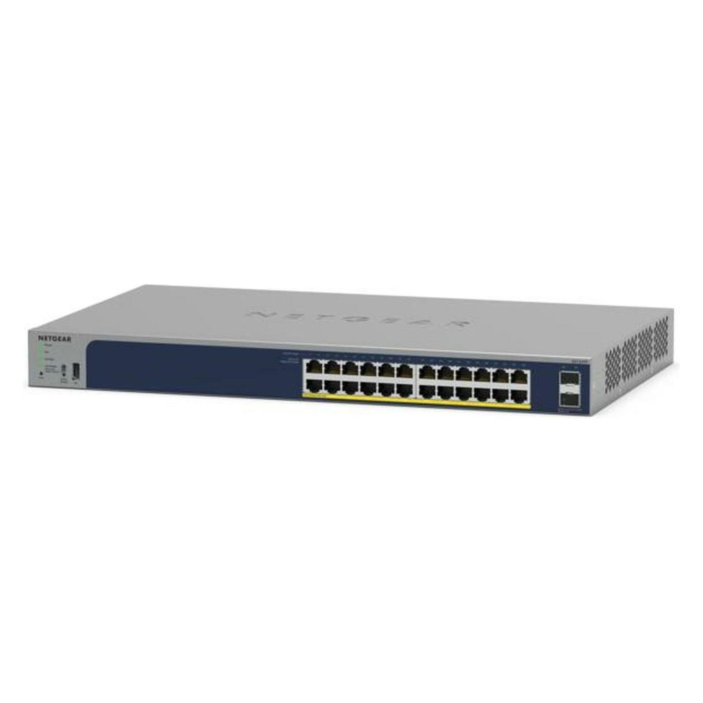 Netgear GS724TPP v3 (26 Ports), Netzwerk Switch, Schwarz, Grau