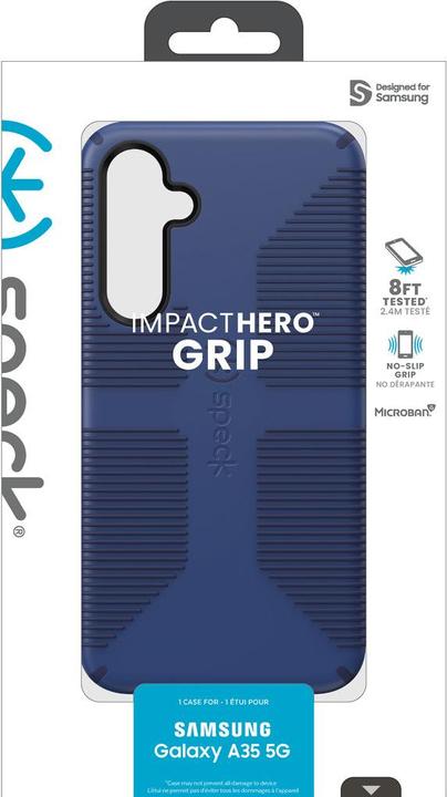Actual product image speck Impact Hero Grip Samsung Galaxy A35 Blue (Samsung Galaxy A35)