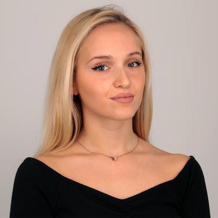 Immagine prodotto Morellato Passioni Collo Rg+Cristallo Bianco (Acciaio inossidabile, 38 - 42 cm)