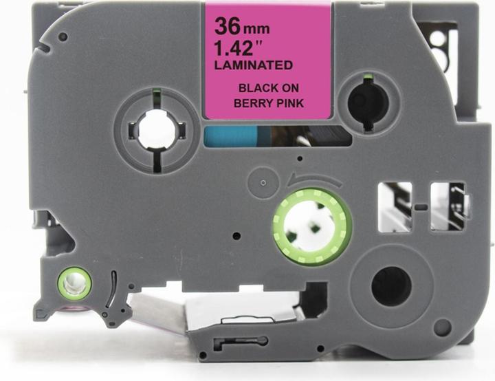 Produktbild Hermex Alternatives Etikettenband zu Brother TZe-MQP61 Beschriftungsband (3.60 cm, Schwarz)