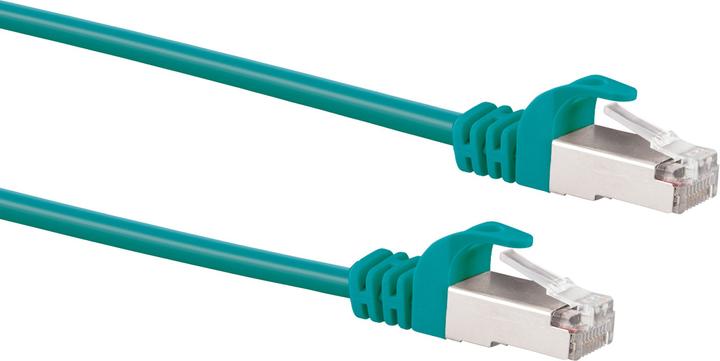 Actual product image Schwaiger CAT6 Netzwerkkabel SF/UTP Ste/Ste 2,00m türkis (SF/UTP, CAT6, 2 m)