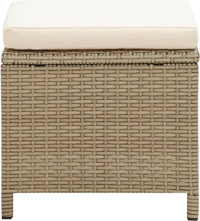 Produktbild vidaXL Gartenstuhl und Hocker