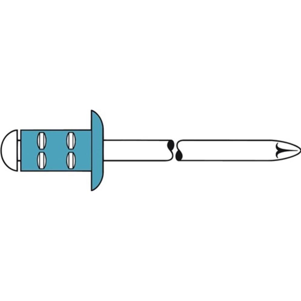 Gesipa, Nieten, Blindniet PolyGrip Nietschaft dxl 4,0x10,0mm VA 75 St.