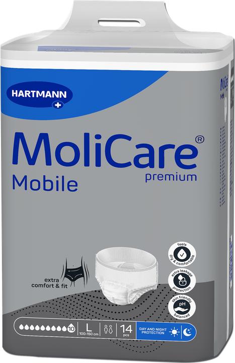 Produktbild MoliCare Mobile 10 Inkontinenz Pants (14 x, L)