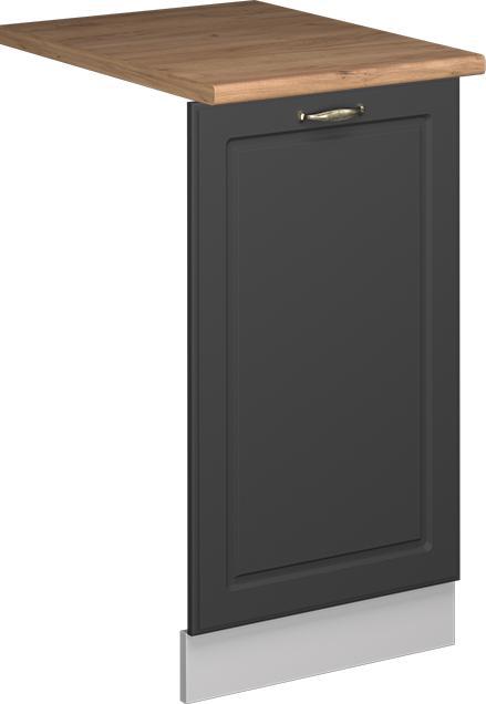 Anthrazit-Gold Landhaus, Goldkraft Eiche, Weiss