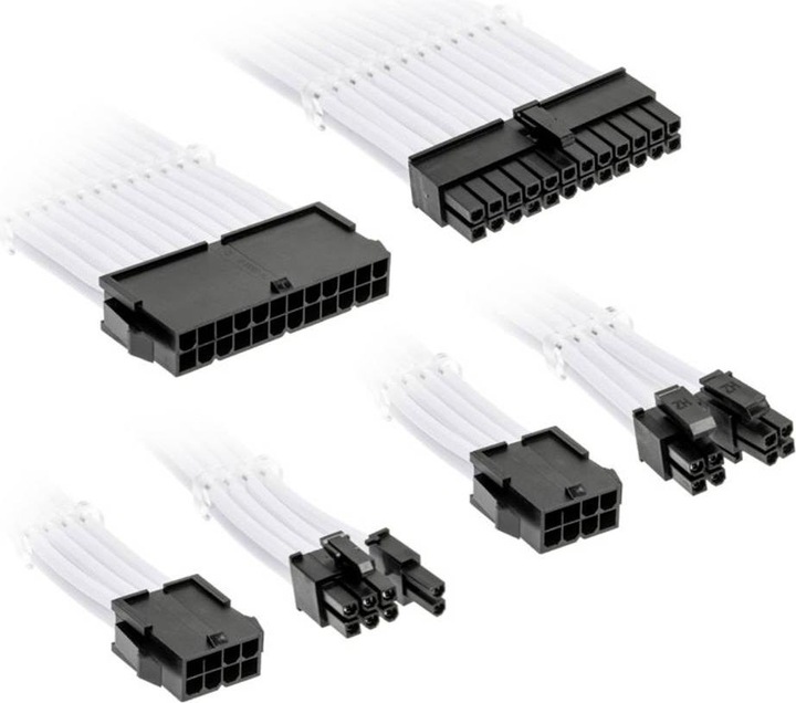 Actual product image Kolink Core Standard Braided Cable Extension Kit - Brilliant White