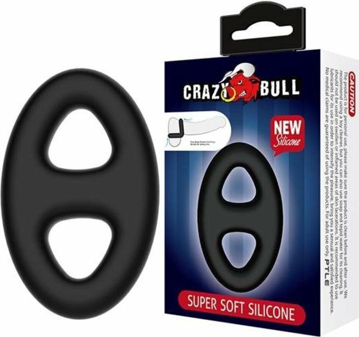 Image du produit Crazy Bull Double Anneau En Silicone Super Doux (1.90 cm)