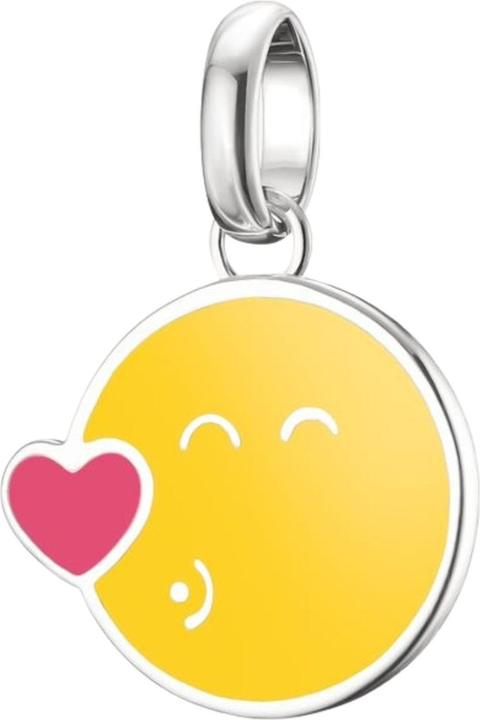 Immagine prodotto Thomas Sabo Smiley World Kiss Charm-Anhänger Connect Silber (Smalto, Argento 925)