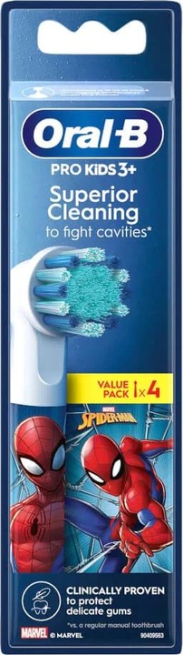 Actual product image Oral-B Replacement for electric toothbrush EB10 4 FFS SPIDERMAN (4 x)