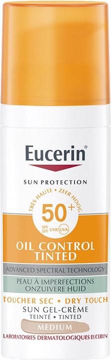 Produktbild Eucerin Sun Oil Control Spf 50 Gel Cream Dry Touch Tinted (Sonnencreme Gesicht, SPF 50, 50 ml)