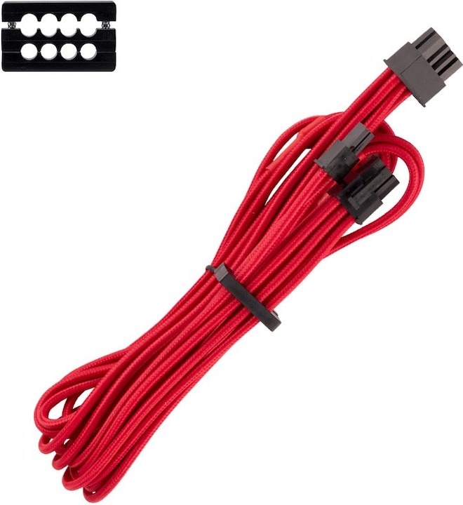 Actual product image Corsair Premium Sleeved PCIe single cable, double pack (Gen 4)