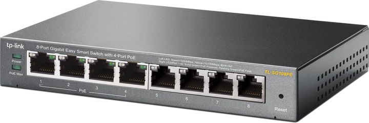Actual product image TP-Link Tl-Sg108pe (8 Ports)