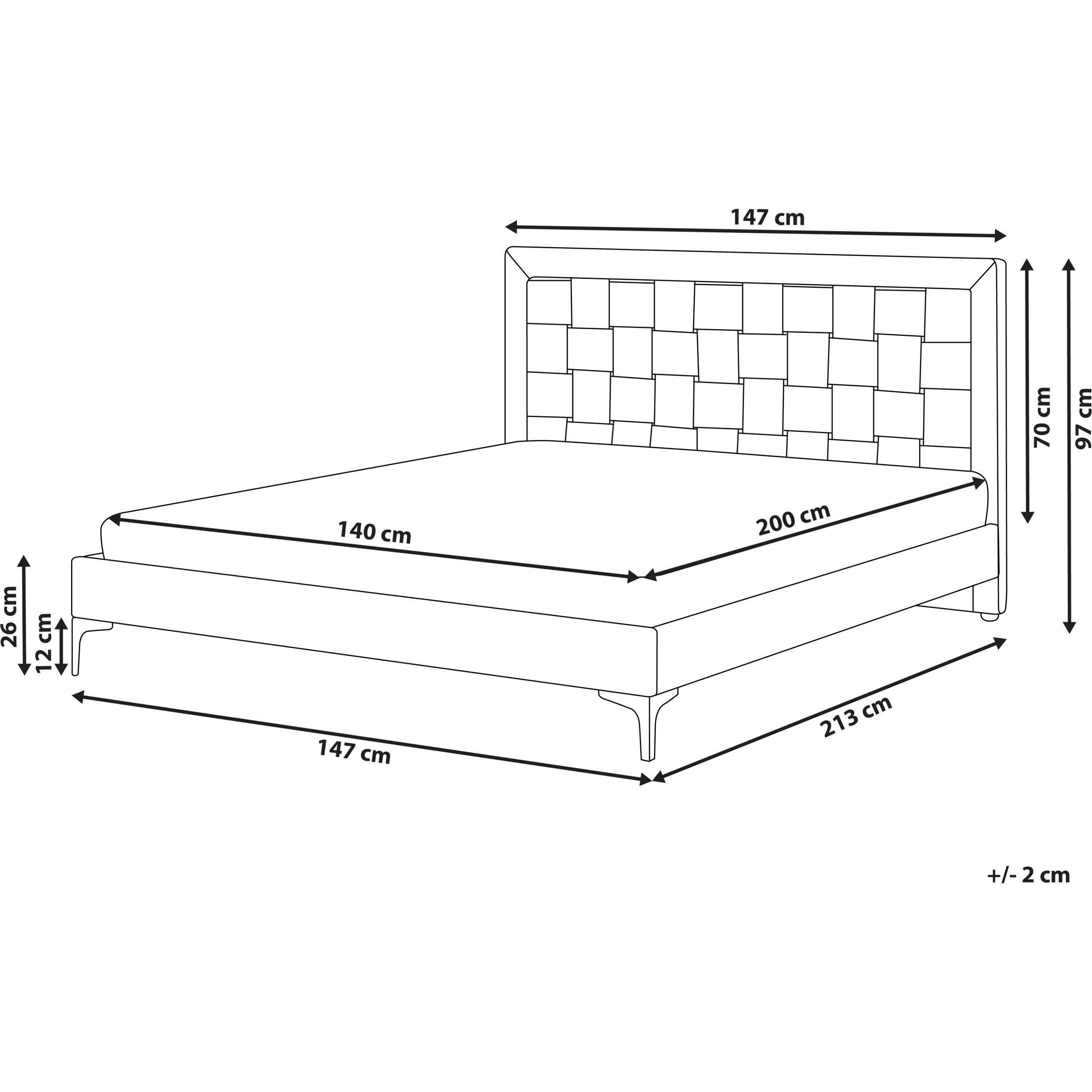 Thumbnail - Beliani, Bett, Limoux (140 x 200 cm)