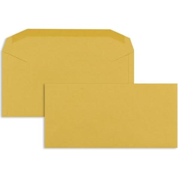 Blanke, Briefumschlag, Kuvertierhüllen DIN C6/5 80g/qm gummiert VE=1000 Stück braun (C6/5, 1000 x)