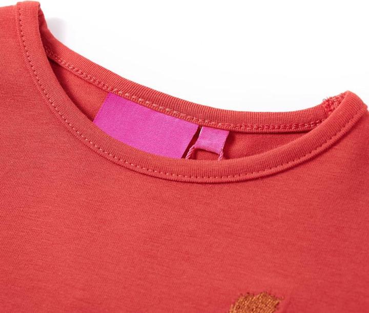 Immagine prodotto VidaXL Camicia da bambino a maniche lunghe rosso scuro 104,Materiale: 95 % cotone (104)