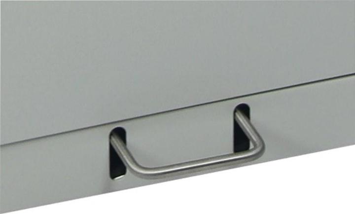 Image du produit Collecteur de déchets 70 l H1000xL400xP380mm gris clair, RAL 7035 avec support pour sacs poubelle (70 l)