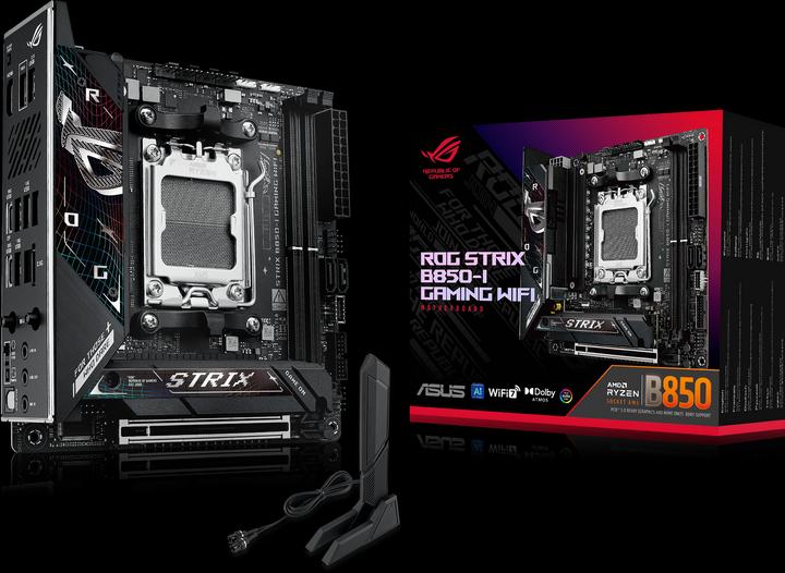 Produktbild ASUS ROG STRIX B850-I GAMING WIFI (AM5, AMD B850, Mini-ITX)