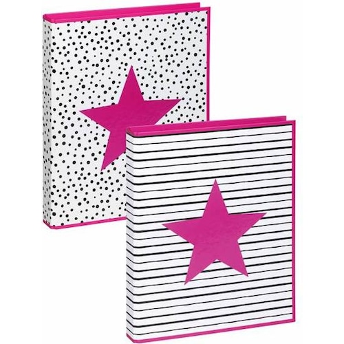 Pagna, Ordner, Ringbuch Pink Star (A4, 35 mm)