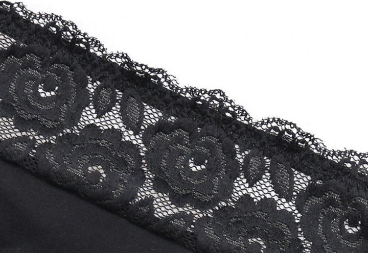 Produktbild Bonbon Rose Hoch tailliertes Menstruationshöschen mit floraler Spitze (XL)